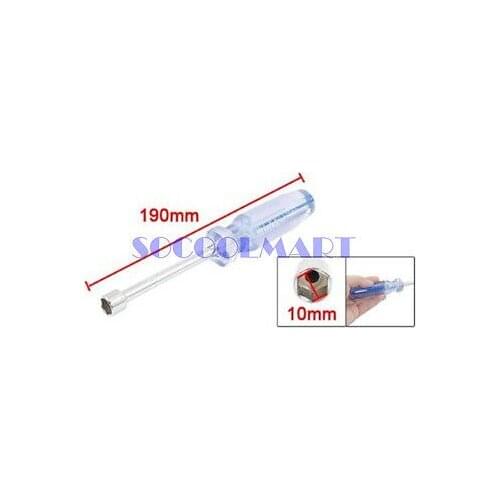 1Pcs Anti-slip Plastic Handle Metal Hex Socket Wrench Spanner 10mm