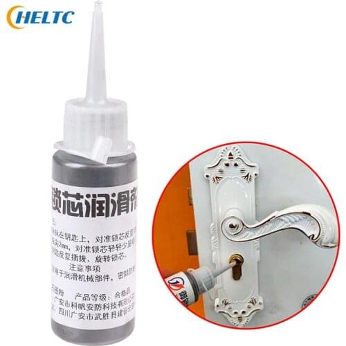 2Style 60ml Graphite Non Toxic Lock Lubricant Gate Multifunction Locksmith Supplies, Use In Gate Lock, Safety Lock Set