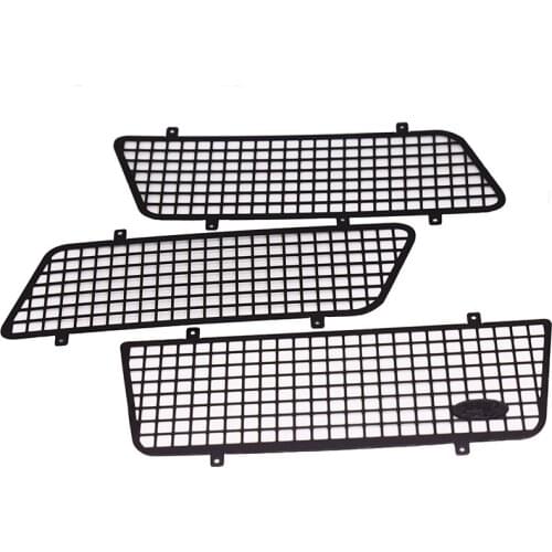 3PCS Metal Window Mesh Protective Net With Logo for 1/10 RC Rock Car Traxxas TRX4 Bronco 82046-4