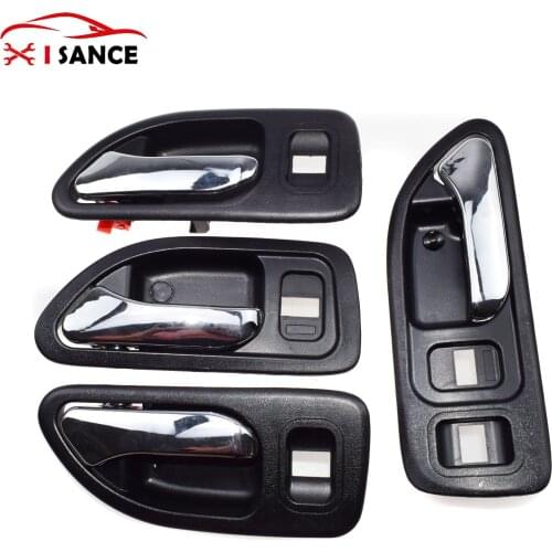 Black INSIDE INTERIOR DOOR HANDLE FRONT REAR LEFT RIGHTFor HONDA ACCORD 2.2L 2 1994 1995 1996 1997 72165SV4003ZA,72665SV4013ZC