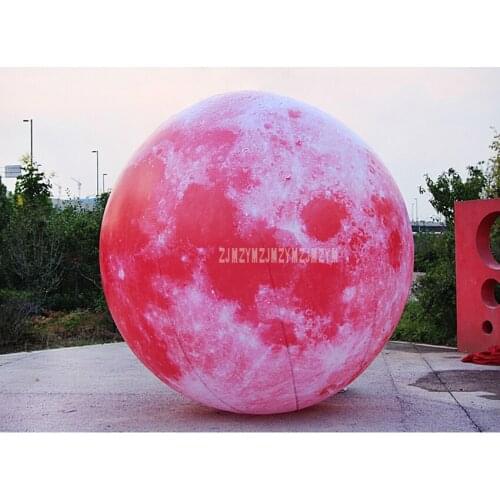 4m Height Oxford Giant Inflatable Ball LED Light Balloons Moon Air Model for Advertising Decoration With Air Blower 220V/110V