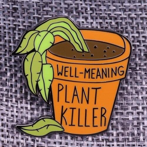 Perfect gift for the plant lover or killer brooch