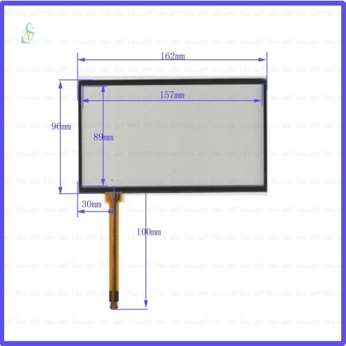 KDT-6320 4 lines Resistance Touch Screen glass touchsensor 162*96mm touchglass digitizer for KDT6320