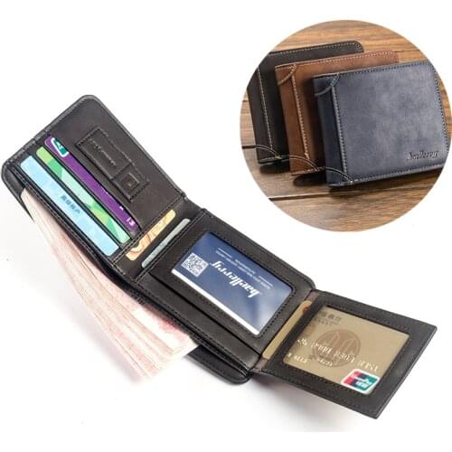 Fashion Men Wallets Mens Wallet with Coin Bag Zipper Small Money Purses New Design Dollar Slim Purse Money Clip Wallet
