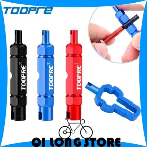 TOOPRE bicycle multifunctional American valve core tool French tire valve extension rod removal wrench