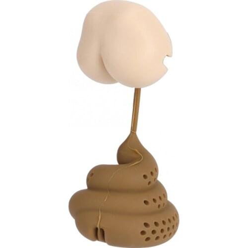 Reusable Tea Infuser Silicone Creative Poop Shaped Funny Herbal Tea Bag Coffee Filter Diffuser Strainer Tea Accessories