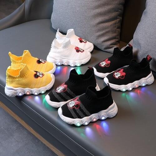 Fashion Lovely Cartoon Kids Sneakers Hot Sales Disney Brands Donald Duck Baby Girls Boys Shoes Toddlers Cute Children Shoes