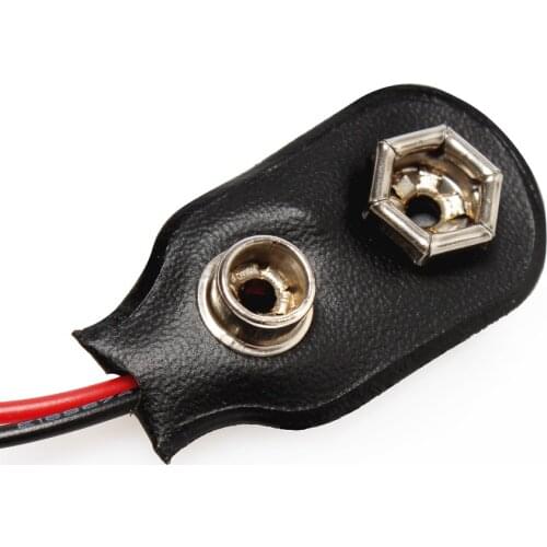 9V "I" Type Battery Button 6.5CM Line Battery Box Soft Battery Holder Battery Clip Connectors Buckle Cable