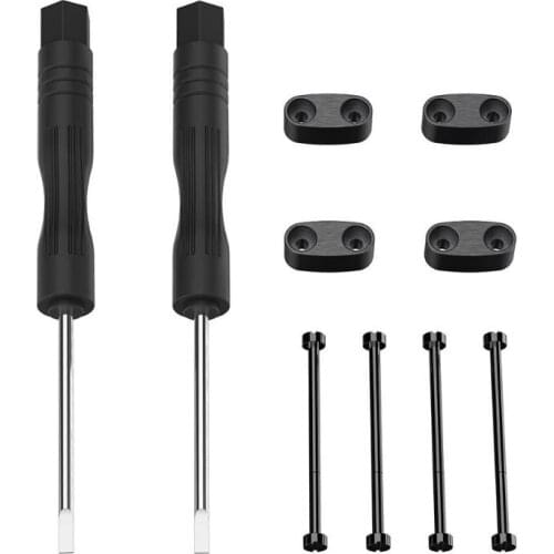 Watch Connector Adapter Set Buckle Screw Screwbars Tools Replacement Accessory For Suunto Core Smart Watch-Black