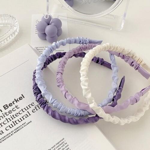 2021 New Pleated Bubble Girls Headband Colorful Multi-purpose Headband Hair Clip Vantage Hair Bundle Headdress Hair Accessories