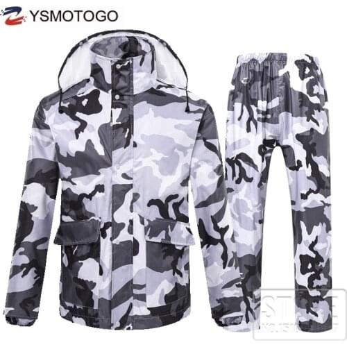 New raincoat rain pants suit waterproof motorcycle rain jacket poncho table size Large Size fishing suit rainwear man and woman