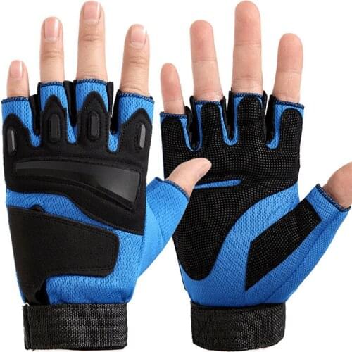 Shock Resistant Gel Pad Bicycle Gloves Half Fingers Sports Gloves Fitness Fighting Combat Tactical Gloves Sports Cycling Gloves