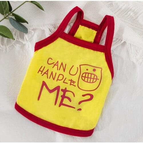 Dog Vest Clothes Spring Summer Pets Outfits Cooling Clothes for Small Dogs Pet T shirt Soft Puppy Dogs Clothes Shirts 129-2