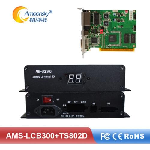 Special Offer Led Video Screen Sender Box With Linsn TS802 Sending Card And Meanwell Power Supply Included Original Factory