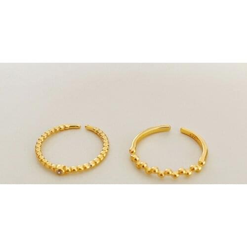 925 Sterling Silver Rings Geometric Gift For Women Gold Design Ring Gifts Women Geometry Designer Gothic 2021 Trend Fine Jewelry