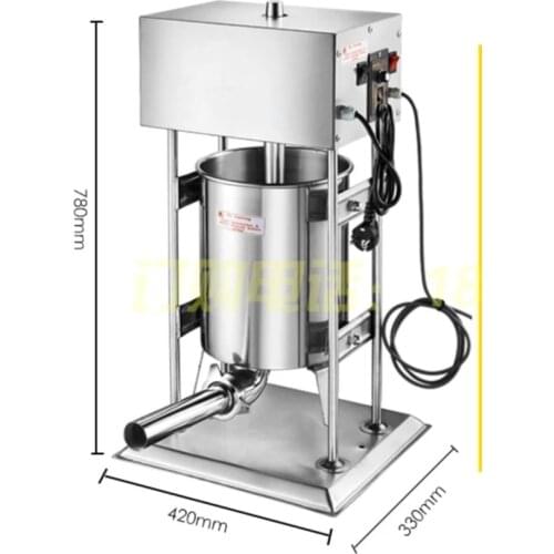 15L electric Stainless steel Vertical Commercial horizontal Sausage Stuffer Filler Machine machine sausage filler