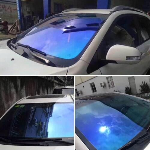 Blue Chameleon VLT 67% Car Side Window Tint Solar Film Shades Sticker 3m X 0.5m Explosion proof Foils