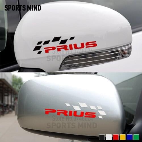3 Pairs Sports Mind Car-Styling Rearview Mirror Automobiles Car Decal Sticker For Toyota Prius TRD JDM Exterior Accessories