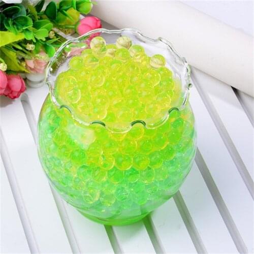 500pcs multicolor Crystal Soil Pearl Gel Ball Polymer Hydrogel Crystal Mud Bead Growth Magic Jelly Wedding Home Party