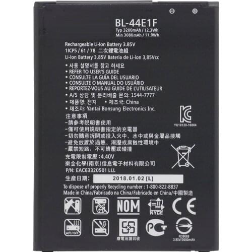 For LG BL-44E1F Battery for LG V20 VS995 US996 LS997 H990DS H910 H918 3200mAh BL44E1F LG Stylus3 LG-M400DY