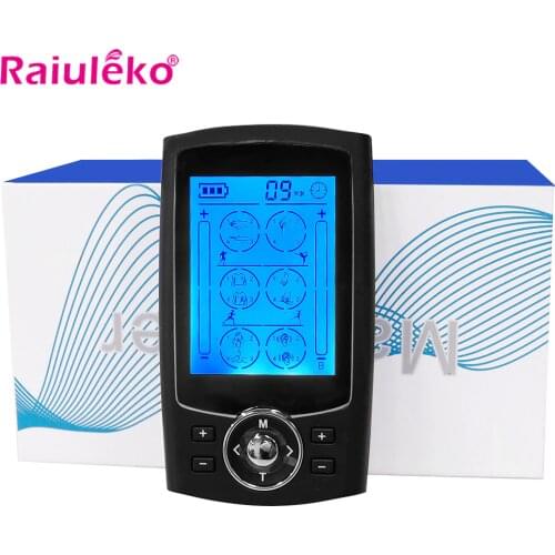 Health Care Electric Massager Digital Therapy Machine LCD Screen Full Body 4 Pads Tens Muscle Massager Acupuncture Body Massager
