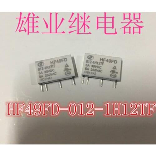 HF49FD 012-1H12TF 12VDC 5A 4
