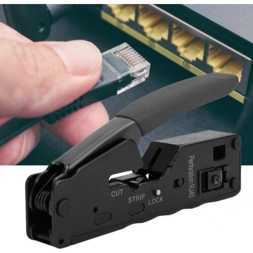 RJ45 Tool Network Crimper Cable Crimping Tools for RJ45 Cat7 Cat6 Cat5 Modular Plugs Metal Clips Pliers Crystal Head Crimping