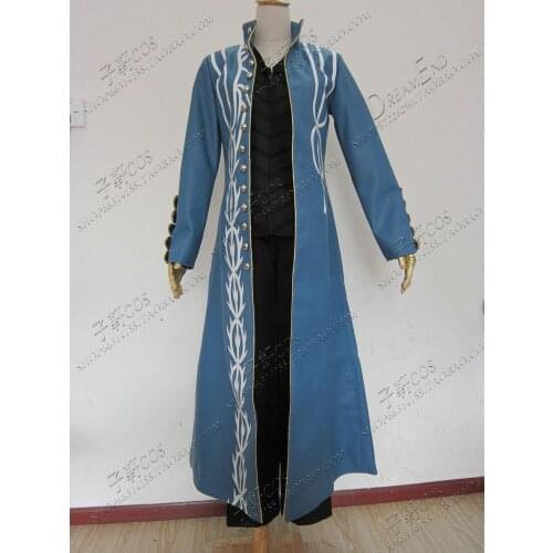 Newest High Quality DMC 3 Vergil Dante Uniform Cosplay Costume