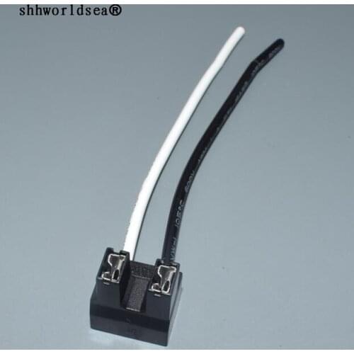 Worldgolden H7 6.3mm h2 Connector Female plastic Sockets Auto Car Bulb Lamp Adaptor With Wire