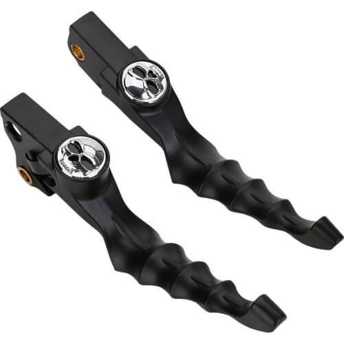 Motorcycle Black Skull Hand Brake Clutch Levers for Harley XR XL Iron 883 1200C Sportster 2004-2015
