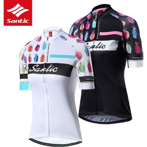 Santic Women Cycling Jersey MTB Road Bike Summer Short Sleeve Bicycle Jersey Breathable Cycling Clothing Ropa Ciclismo WL8C02129