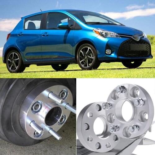 Teeze 4pcs 4X100 54.1CB 25mm Thick Hubcenteric Wheel Spacer Adapters For Toyota Yaris/Corolla EX /Vios