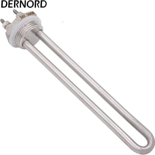 U Shape 24v 300w Stainless Steel Tubular Heater Element Screw Plug Heater with 1 Inch BSP Thread