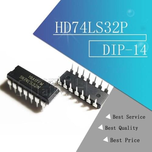 10PCS HD74LS32P DIP14 HD74LS32 DIP SN74LS32N DIP-14 74LS32 new and original IC