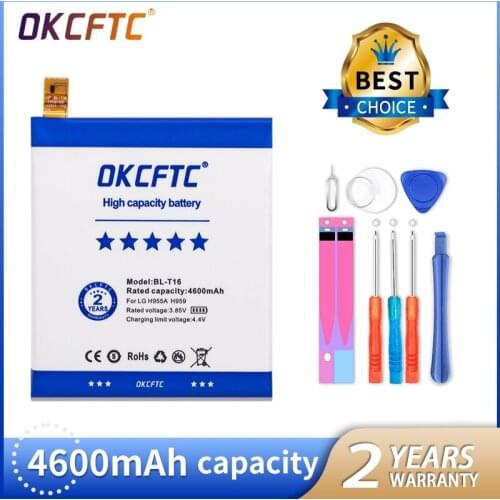 100% Original OKCFTC 4600mAh BL-T16 Battery for LG G Flex 2 Vu 4 Vu4 H950 H955 H959 US995 LS996 H955A Free Tools