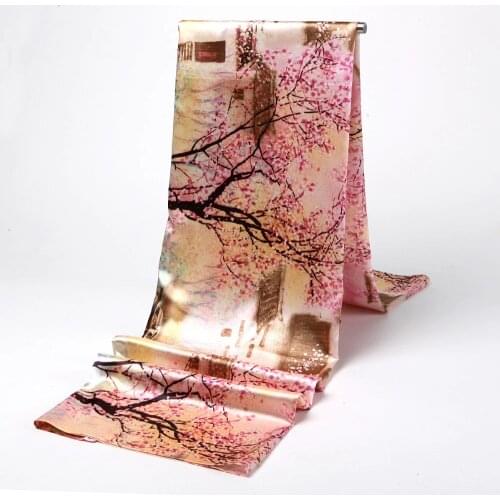 170x75cm silk king silk printed fabric silk satins mulberry fabric silk garments HF04