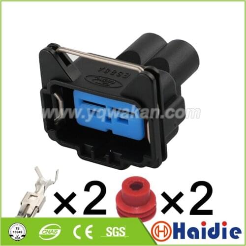 Free shipping 2sets 2pin VW auto 6.3series electric scooter female plug 93BG-14489-KBA cable waterproof wiring connector