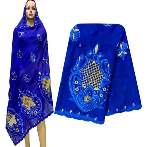 African Dubai Cotton Pashmina For Pray Emroider Ring Diamond Shawls Wrap Hollw-out Headband For Lady BE902