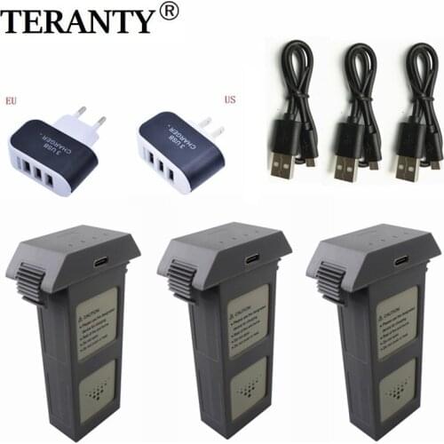 7.6V 3400mAh rechargeable battery + charger For MJX B20 D15 GPS Brushless RC Drone With 4K Camera RC drone Spare Parts