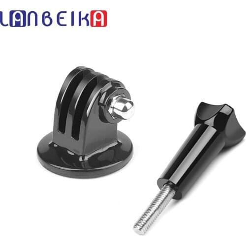 LANBEIKA For GoPro Accessories 1/4 Tripod Mount Adapter + Screw + Nut for Go Pro Hero 9 8 7 6 5 4 SJCAM SJ6 SJ8 SJ4000 SJ5000 YI