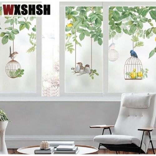 Static Cling Window Covering Custom Size Frosted Glass Film Stained Decorative Raamfolie For Window Door Cabinet Table Surface