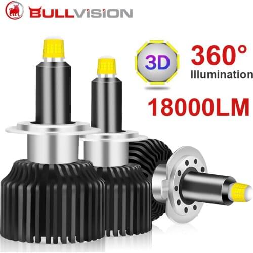 48 CSP 8 Sides 3D 360 H7 Led Car Headlights Bulbs 6000K H11 H8 H1 HB3 9005 HB4 9006 50W Automotive Fog Lights Turbo Mini Lamp
