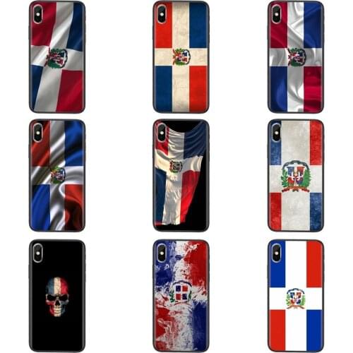 Cheap Dominican Republic Flag Flying Banner Soft TPU Phone Cover Bags For Galaxy Note 20 10 9 8 Ultra Samsung M51 M31 A7 A8 J6