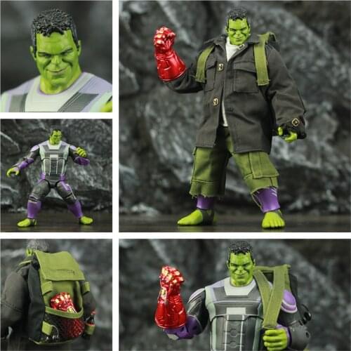 Marvel Avenger 4 Endgame Hulk Quantum Suit 8" 20cm Action Figure Movie Robert Bruce Banner Legends Original ZD Toys Doll Model