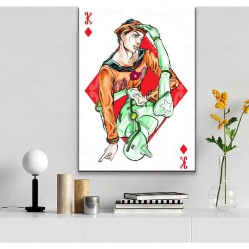 JoJo s Bizarre Adventure Action Japan Anime poster Kid Paintings Classic paper Wall Pictures For Living Room Home Decor