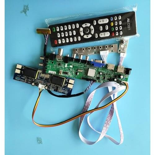 Kit for M170E5-L05/M170E5-L08 Digital LCD Panel 4 CCFL HDMI VGA Controller board 30pin USB DVB-T2 DVB-T 1280X1024 remote TV 17"