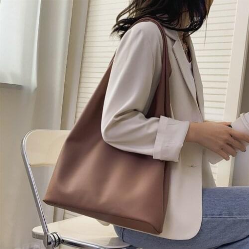 Fashion Ladies Shopping Bag 2021 New Women Tote Bag Large Capacity Leather Female Retro Shoulder Bag High Quality Girl Hand Bags