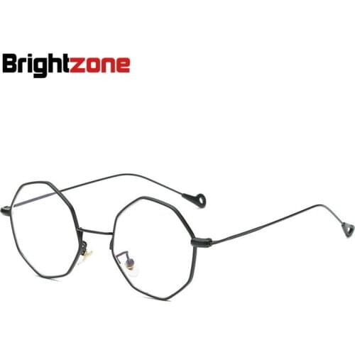 Brightzone New Multilateral Frame Men Women Brand Optic Glasses Irregular Anti Blue Ray Protection Glass Eyewear Accessories