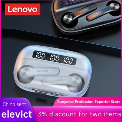 2021 New Lenovo Wireless Earphone QT81 Bluetooth 5.0 Earbuds 40mAh Battery Intelligent Noise Reduction For Android Phone
