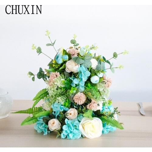 NEW DIY Artificial silk cake main table flower home wedding hotel decoration fake flower studio photography background props